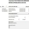 Planilla Calculo Base Afecta a IVA y Exenta Arriendo Bienes Raices Amoblados